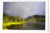 Rainbow Over Reflection Lakes in Mt. Rainier National Park by Anonymous