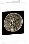 Ancient Greek Silver Tetradrachm with Head of Apollo by Anonymous