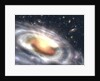 Artist's Conception of Quasar at the Center of Distant Galaxy by Anonymous