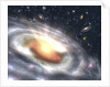 Artist's Conception of Quasar at the Center of Distant Galaxy by Anonymous