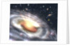 Artist's Conception of Quasar at the Center of Distant Galaxy by Anonymous