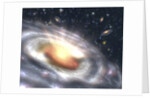 Artist's Conception of Quasar at the Center of Distant Galaxy by Anonymous