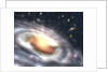 Artist's Conception of Quasar at the Center of Distant Galaxy by Anonymous