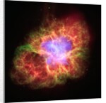 Spiral Galaxy in Crab Nebula by Anonymous