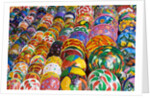 Brightly Painted Bowls in Mexico by Anonymous