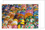 Brightly Painted Bowls in Mexico by Anonymous