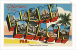 Greetings from Miami Beach Postcard by Anonymous