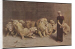Illustration of Daniel in the Lions' Den by Anonymous