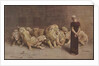 Illustration of Daniel in the Lions' Den by Anonymous