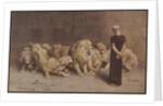 Illustration of Daniel in the Lions' Den by Anonymous