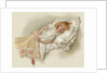 Postcard with Sleeping Girl by Anonymous
