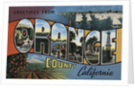 Greetings from Orange County California Postcard by Anonymous