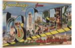 Greetings from Los Angeles California Postcard by Anonymous