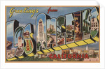 Greetings from Los Angeles California Postcard by Anonymous