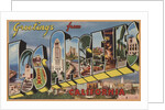 Greetings from Los Angeles California Postcard by Anonymous