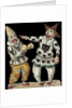 Victorian Die-Cut Scrap of Two Clowns by Anonymous