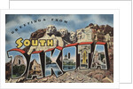 Greetings from South Dakota Postcard by Anonymous