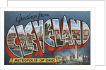 Greetings from Cleveland Postcard by Anonymous