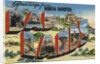 Greetings from North Dakota Bad Lands Postcard by Anonymous