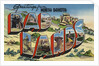 Greetings from North Dakota Bad Lands Postcard by Anonymous