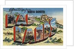 Greetings from North Dakota Bad Lands Postcard by Anonymous