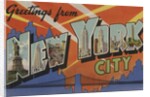 Greetings from New York City Postcard by Anonymous