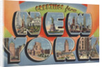 Greetings from New York Postcard by Anonymous