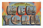 Greetings from New York Postcard by Anonymous