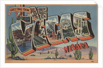 Greetings from Las Vegas Nevada Postcard by Anonymous