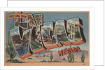 Greetings from Las Vegas Nevada Postcard by Anonymous