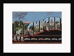 Greetings from Michigan Postcard by Anonymous