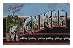 Greetings from Michigan Postcard by Anonymous