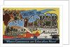 Greetings from Ann Arbor Michigan Postcard by Anonymous