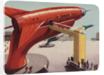 Biekens Pictorial Sticker with Giant Ray Gun by Anonymous