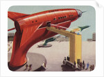 Biekens Pictorial Sticker with Giant Ray Gun by Anonymous