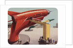 Biekens Pictorial Sticker with Giant Ray Gun by Anonymous