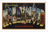 Greetings from Hollywood California Postcard by Anonymous