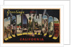 Greetings from Hollywood California Postcard by Anonymous