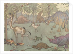 Illustration of the Golden Age of Mammals by E. Boyd Smith