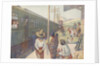 Illustration of Train Traveling Through the Prairie by E. Boyd Smith