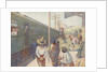 Illustration of Train Traveling Through the Prairie by E. Boyd Smith