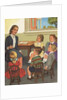 Calendar Illustration of Children Singing in Sunday School by Anonymous