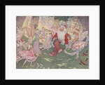 Illustration of Santa with Fairies by E. Boyd Smith