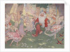 Illustration of Santa with Fairies by E. Boyd Smith