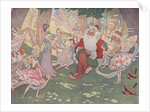 Illustration of Santa with Fairies by E. Boyd Smith