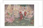 Illustration of Santa with Fairies by E. Boyd Smith