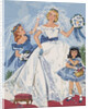 Paper Dolls of Bride with Flower Girls by Anonymous