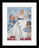Paper Dolls of Bride with Flower Girls by Anonymous
