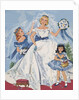 Paper Dolls of Bride with Flower Girls by Anonymous