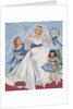 Paper Dolls of Bride with Flower Girls by Anonymous